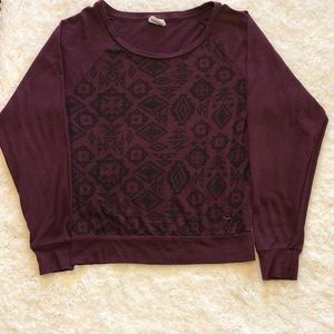 5/$25 VS Pink Sweater Lightweight Burgundy/Merlot